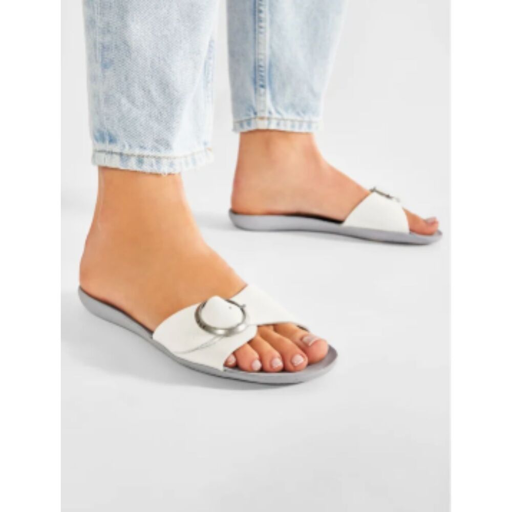 Fly London Molyfly Leather Slide Sandals - Size 5.5